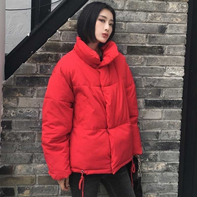 Womens Winter Short Jacket StandUp Collar Female Parka Autumn Cotton Down Jackets Overcoat S26101487JU