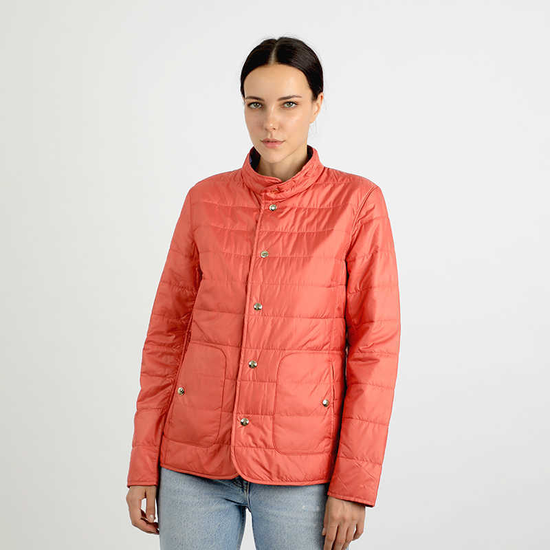 Warm Spring Cotton Padded Short Women Down Jacket Parka Female Waterproof Coat Standup Collar Lightweight Clothes S261014L7R4