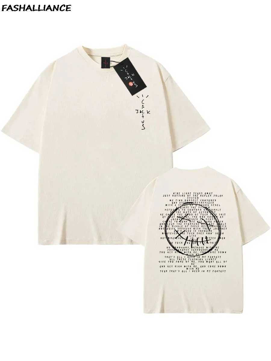 2025 Cuctus Jack Merch 100% Cotton Hip Hop Tshirt for men women Utopia Summer Streetwear Vintage K44 Q261015