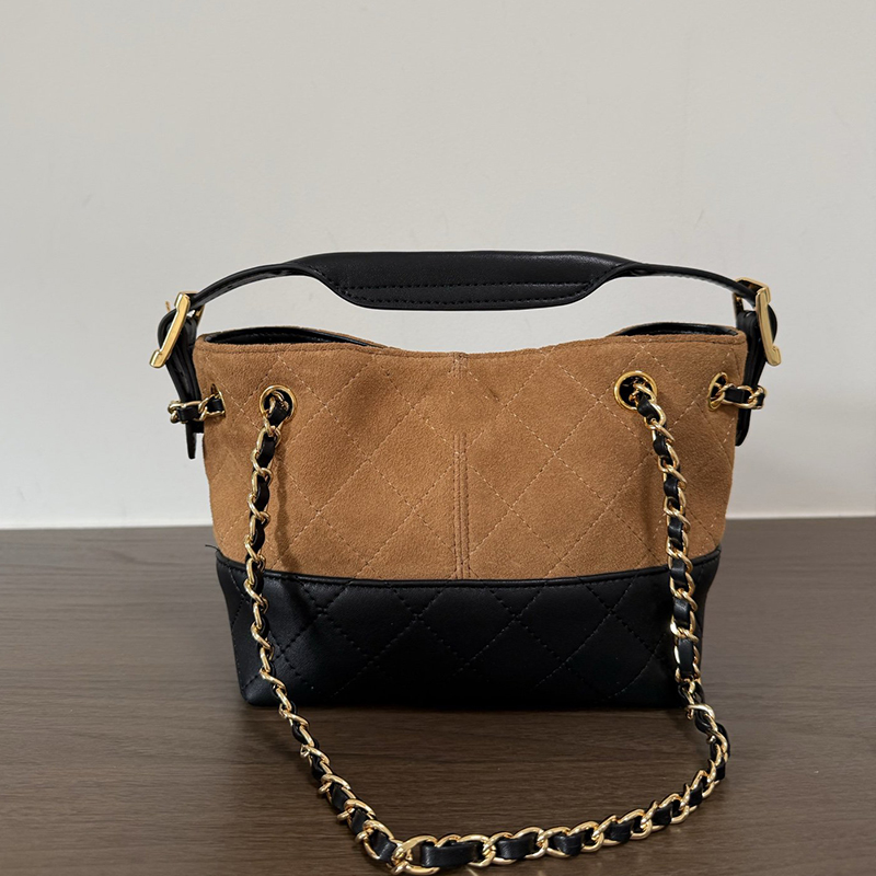 26A Hot Selling Women's Hobo Drawstring Bucket Shoulder Bag Lamb Wool Mini Lucky Bag Crossbody Bag Suede Leather Bags