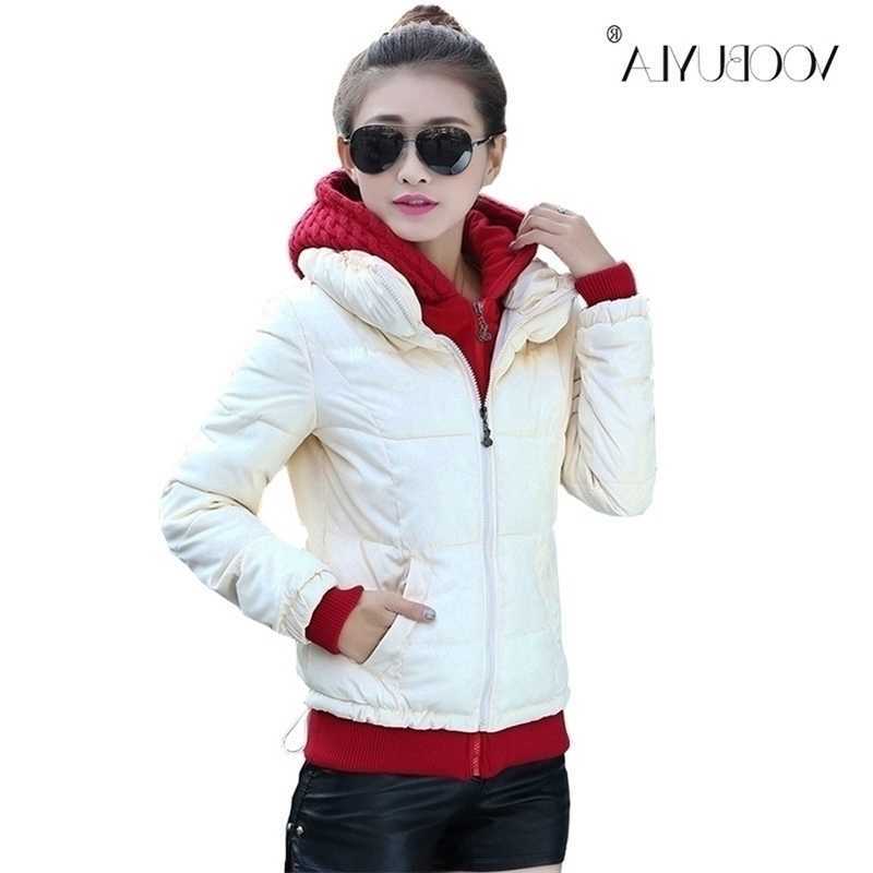 Short Voobuyla Parkas Women Winter Coat Thick Cotton Winter Jacket Womens Outwear Parkas Female Down Jacket S261014TCJT
