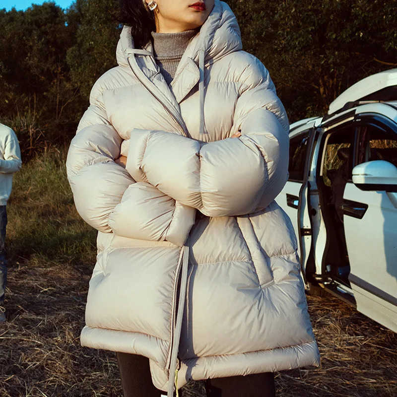 Soft Puff 95 White Goose Down Jacket Highend Bread Niche Womens Styles Winter Coat S26101472B2