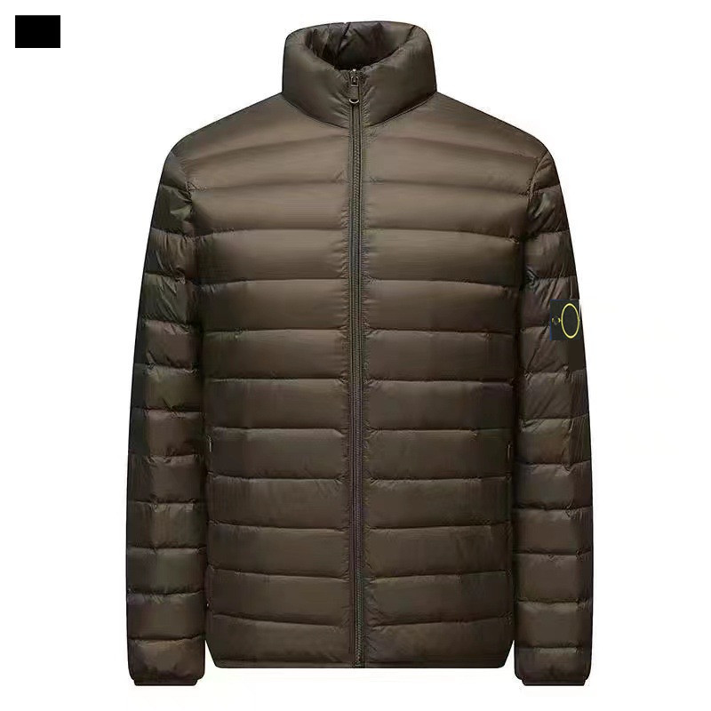 Stone Winter Men's Windproof and Warm Cotton Jacket, New Designer Style Badge, Men's Coat
