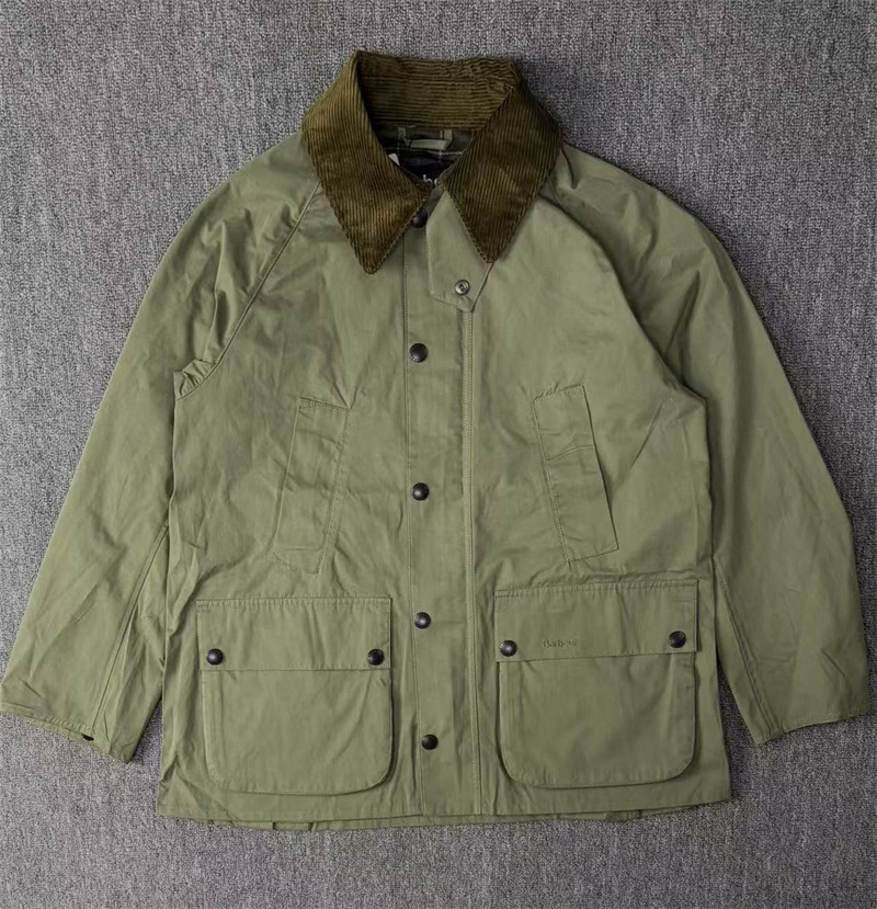 New Barbour Mens Women Jackets Casual Hunting Trench Outerwear Coat Peach Skin Fabric Spring Autumn No Wax Warm Classic Bedale Windbreaker