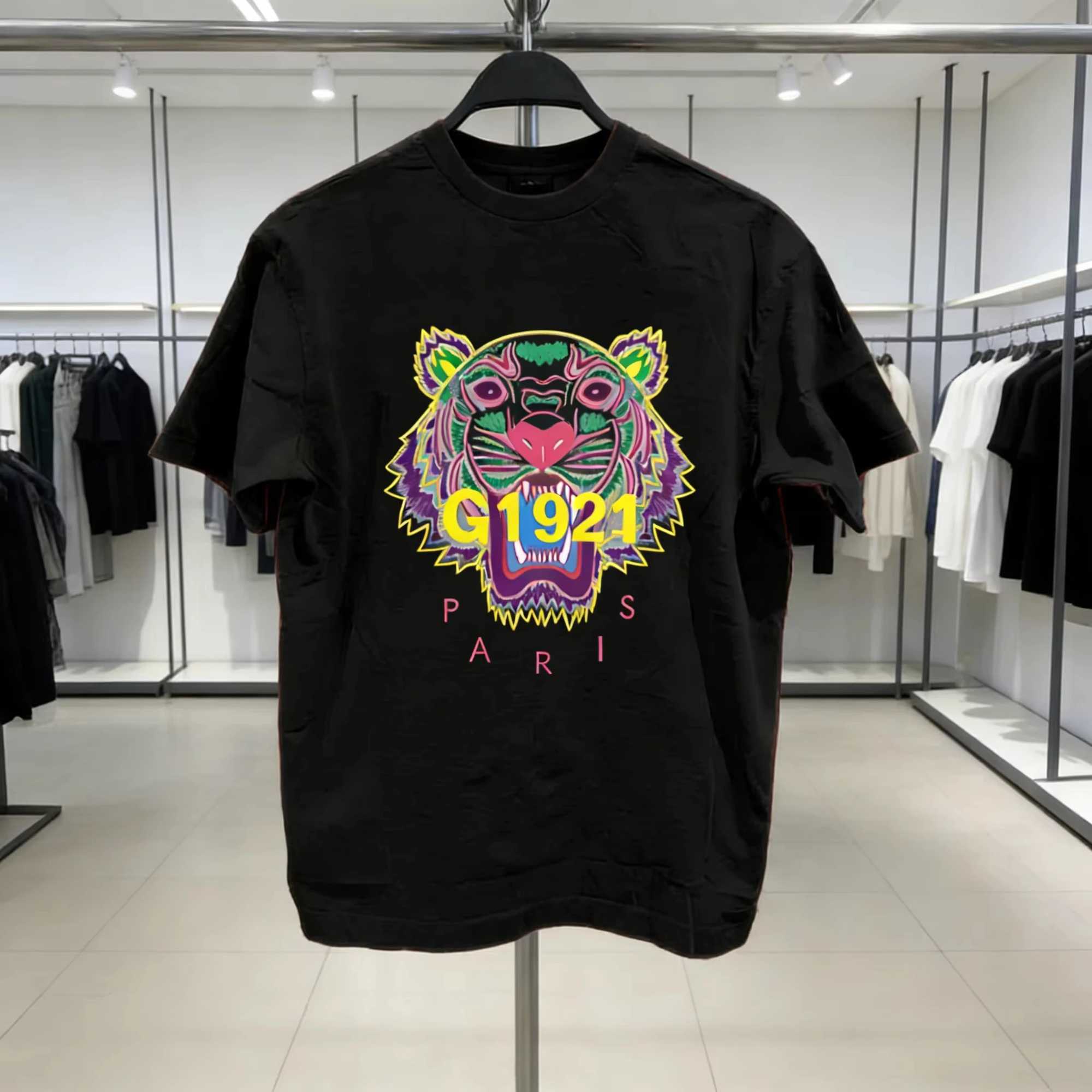 2026 Lion Head Printed T-Shirt Y2K Streetwear Luxury Fashion Pure Cotton Breathable Short Sve Unisex Casual Tops Q261015