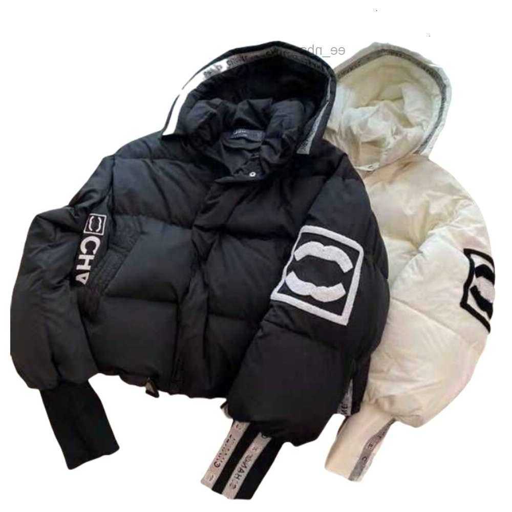 Down Womans Jacket Autumn And Winter Women Puffer Jackets Coat Embroidery C Lapel Hooded Short Small Parka Windbreaker S261014M4B5