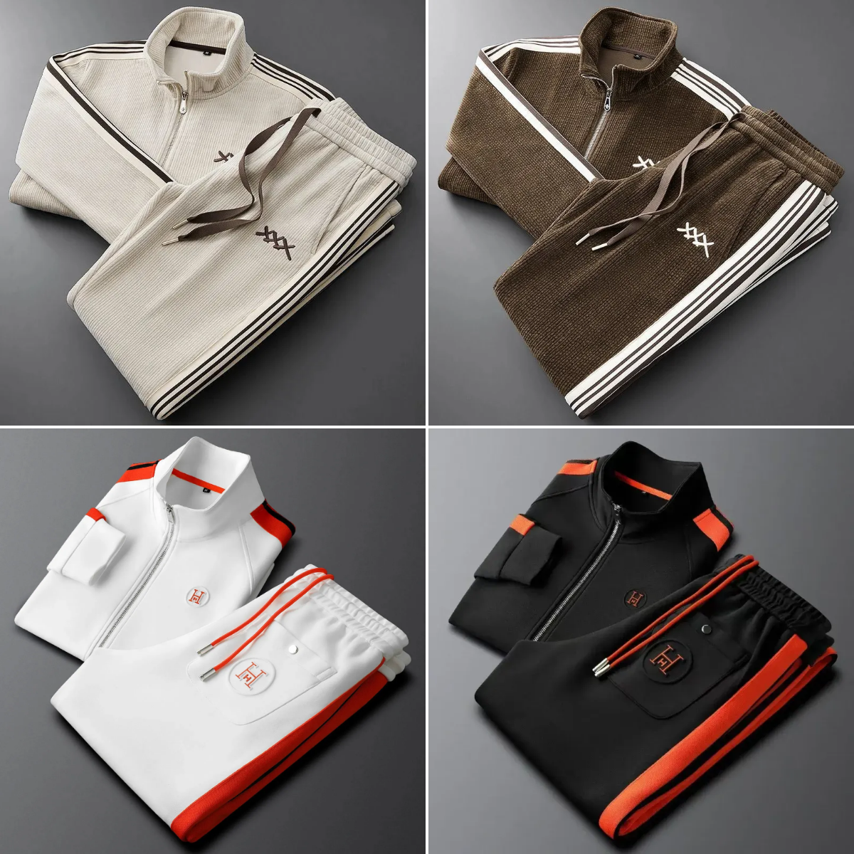 Trainingspakken voor heren, trainingspak voor heren, sportkleding, jas, trendy ins, geborduurde modebroek, tweedelig pak, maat M-4XL