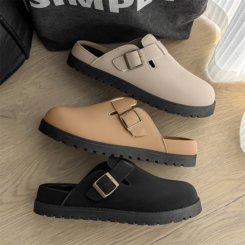 2026 New Slippers, Niche Mango Toe Low-Top Slip-On Loafers, Men's Z501
