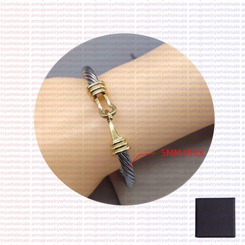 Bracelet Bijoux Femme Designer Twisted Manchette Bracelet Femmes Homme De Luxe Mode 925 Argent Câble Bracelets Charme Crochet 5MM Fil Femme Homme