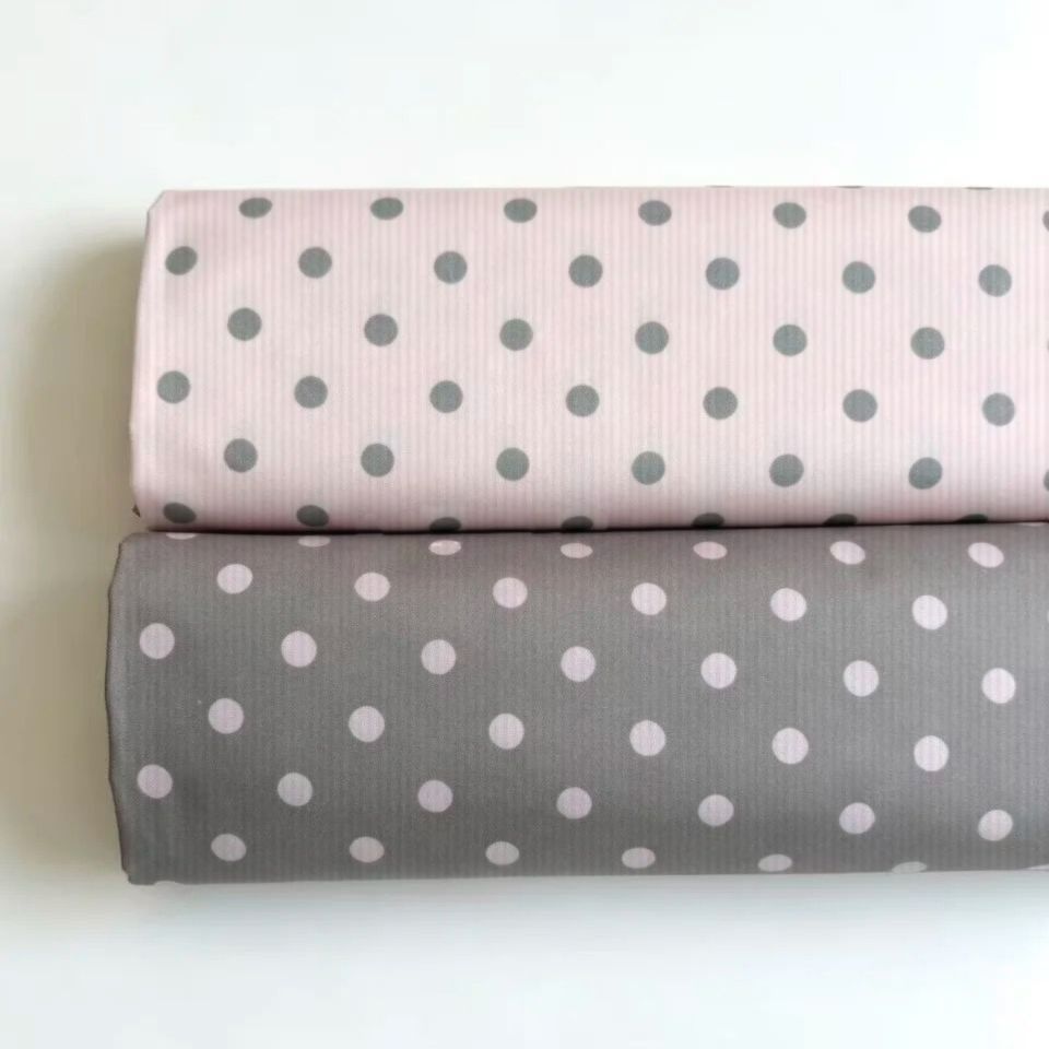 New Korean-style Grey-pink Polka-dot Tablecloth