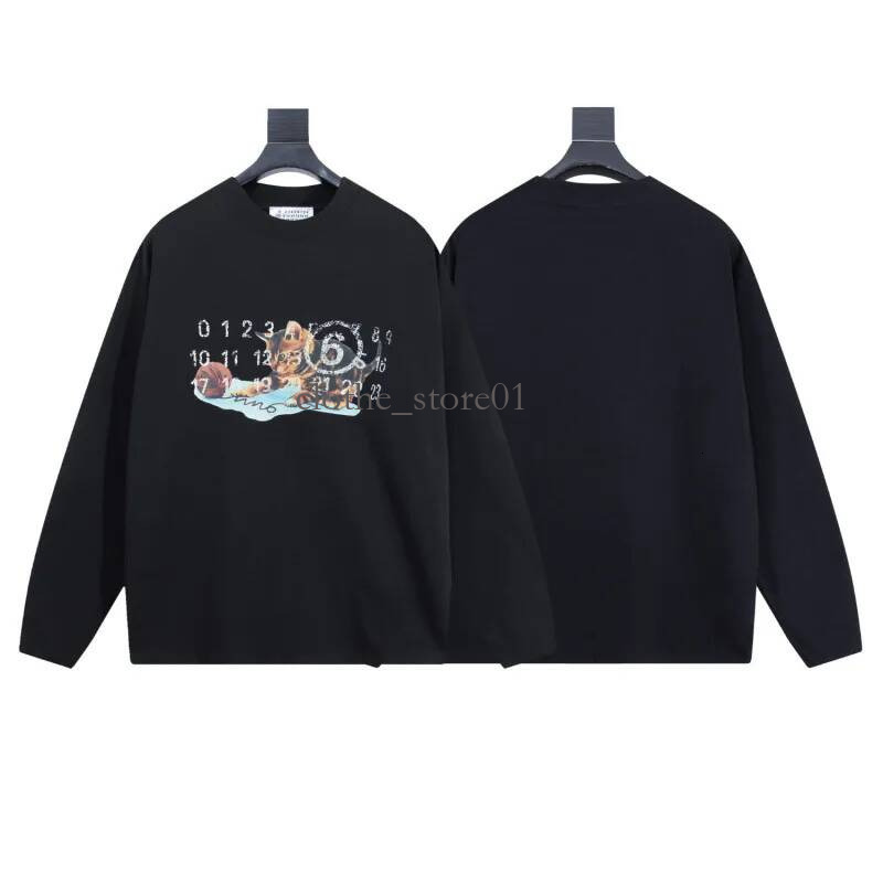 Maisonness Margeilaness Hoodie Unisex Deconstructed Cotton Fleece Long Sleeve Jacket Mm6 Digital Maison Mens Margeilaity High Street Maison Long Sle