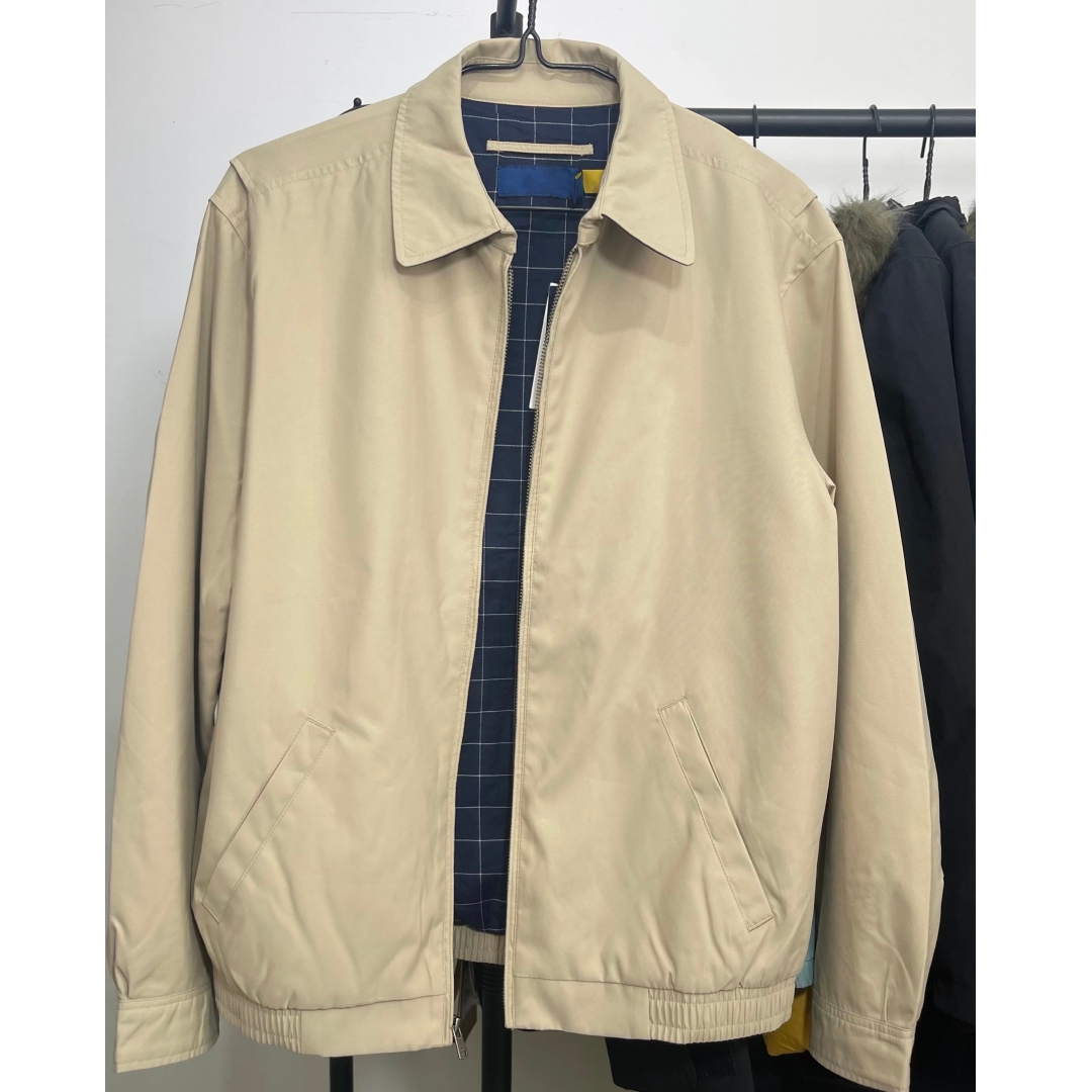 designer jacket mens jacket polo jacket 3-color American vintage classic lapel lapel officer-style retro jacket with a classic Harrington silhouette