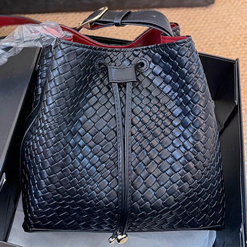 Sac seau à cordon sac de trajet à la mode sac en daim rétro sac de créateur de luxe sac à bandoulière simple pour femme sac à main haut de gamme