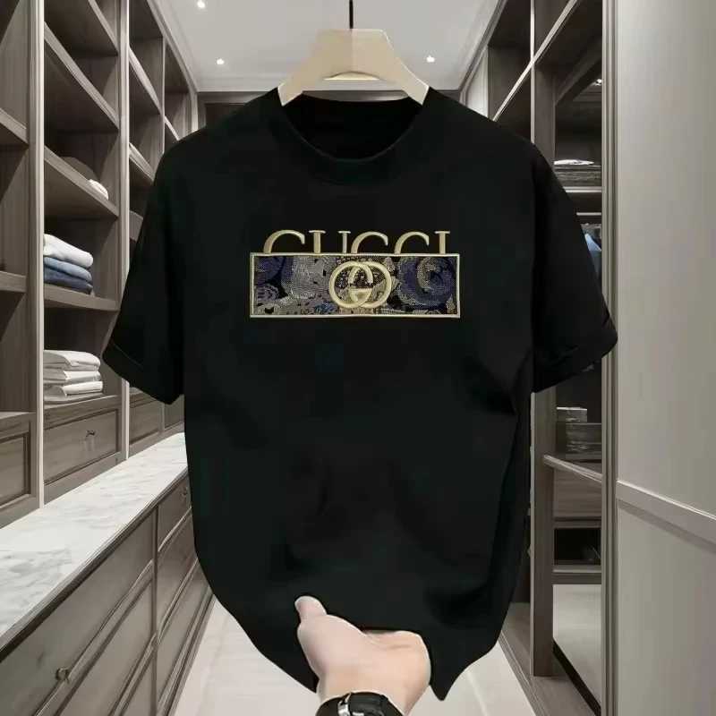 2026 New Spring Summer New Arrival Letter-printed Men's Cotton Short-sve Round-neck T-shirt Men Women Clothing Pure Casual Q261015