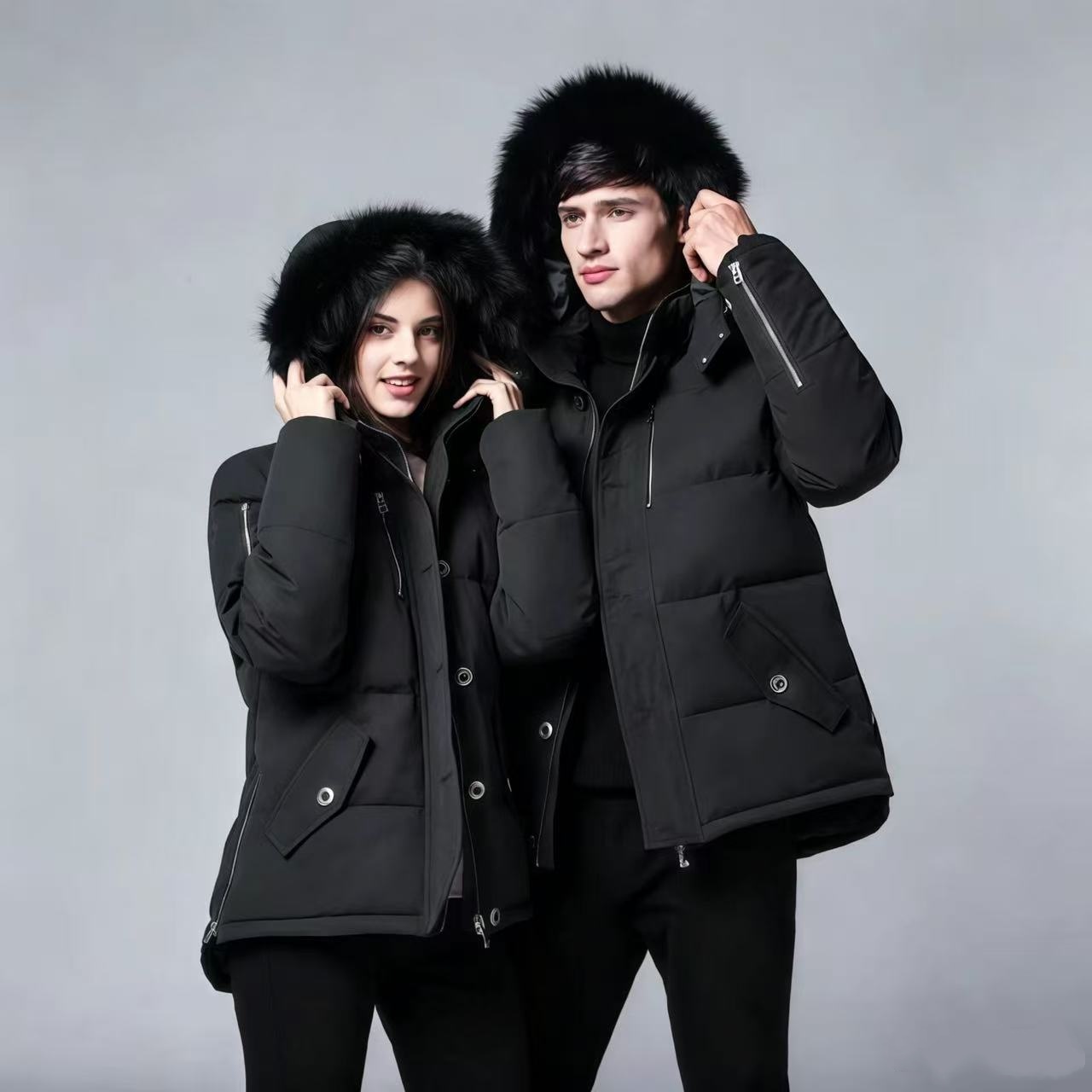 Down Puffer Jacket Canadian Men Parka jackets Wyndham coat Winter Veste Homme Outdoor Jassen Streetwear Outerwear Fur Hooded Fourrure Manteau warm P
