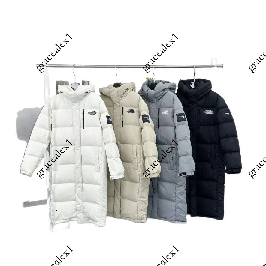 Long Hooded Puffer Jacket Men Women Oversized Over Knee Parka Thick Warm Windproof Winter Snow Coat Outdoor Cold Weather Outerwear
