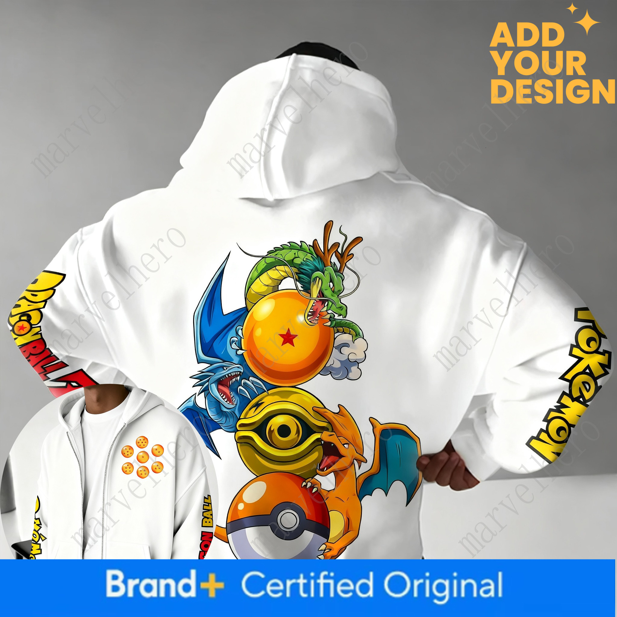 Dragon Ball Animation Printed Zipper Hoodie Men S And Women S Autumn Winter New Style Harajuku Plus Size Trendy Casual Top
