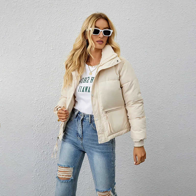 Puffer Winter Jacket Women Short Warm Jacket Padded Jackets Female Outerwear Down Coats Cotton Parkas Down Jackets S261014AOR7
