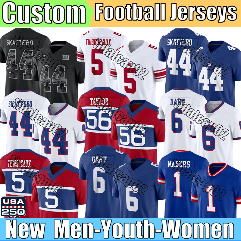 New York city Giantsses Malik Nabers Cam Skattebo Abdul Carter Jaxson Dart jersey Jerseys Lawrence Taylor Kayvon Thibodeaux Eli Manning Football Jer
