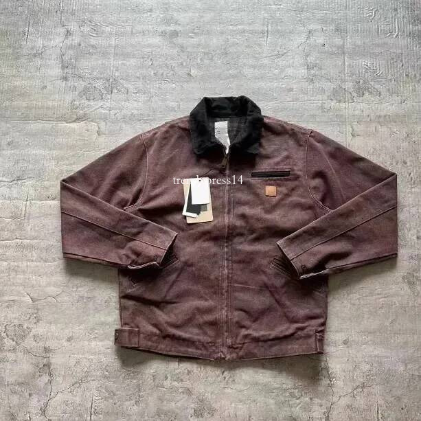 Cars Hartly jacket High Quality Mens Designer carharttnessity Jackets Vintage Style Top Quality Coat Detroit Classic Trend Brand Cargo Coats jacket