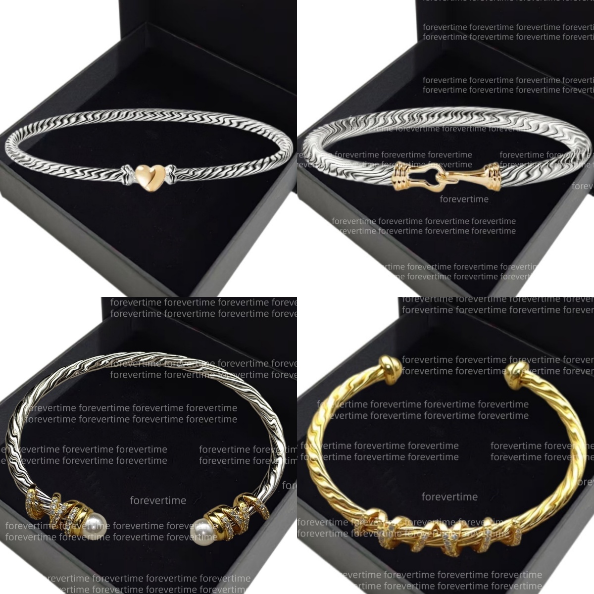 bracelet jewelry woman designer for women silver bracelets retro Twisted cuff bangle Cowboy luxury jewlery men bracelet High quality 18k gold bracle