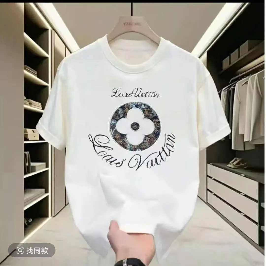 2026 trendy men's printed T-shirt short sved T-shirt breathable cotton street top suitable for both men and women in summer Q261015