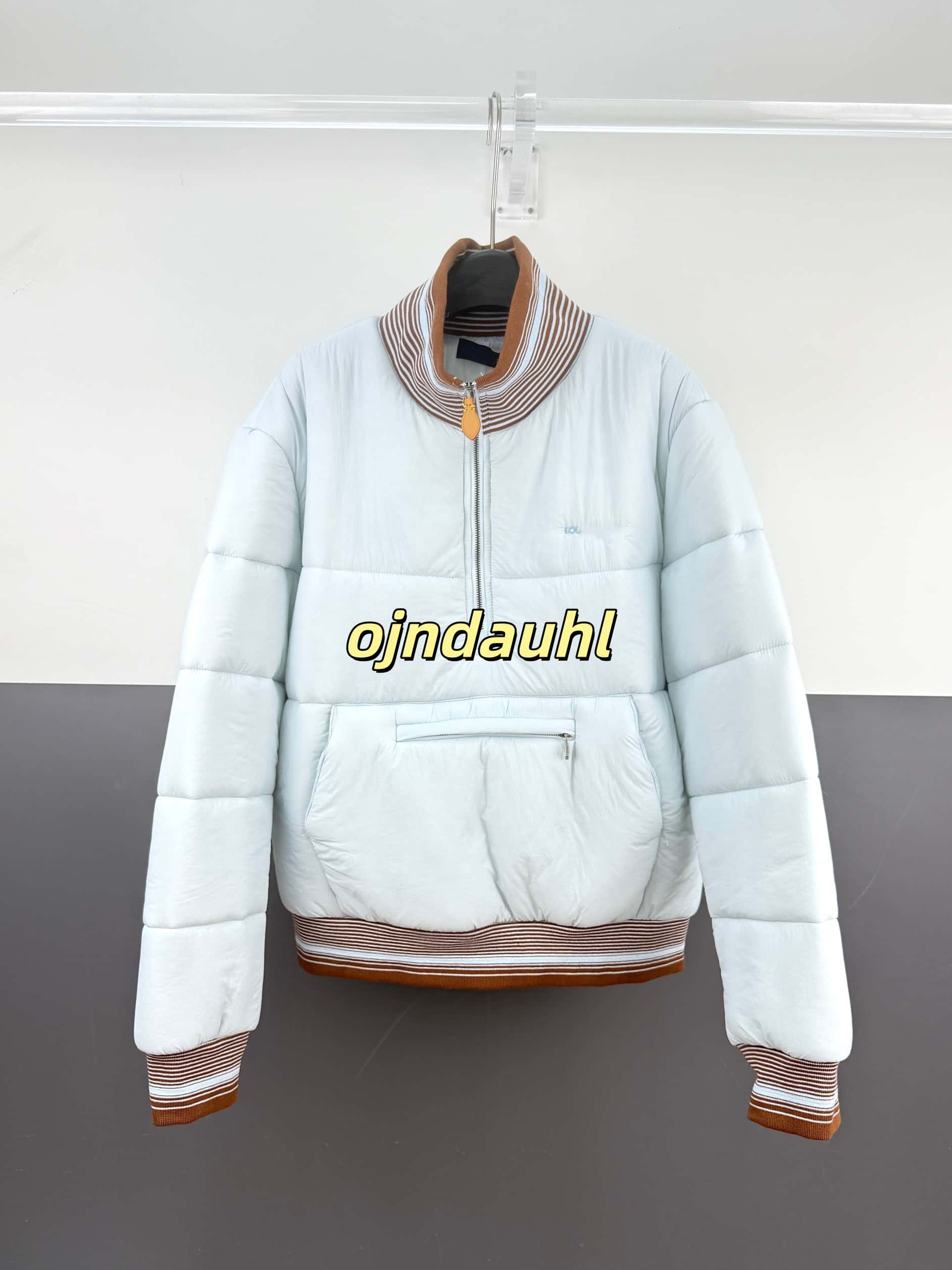 puffer jacket windbreaker Embroidered Zip Up Down Jacket Patch Pocket Down Jacket Winter Long Sleeve Warm Jacket Daily Commuter Apparel 159