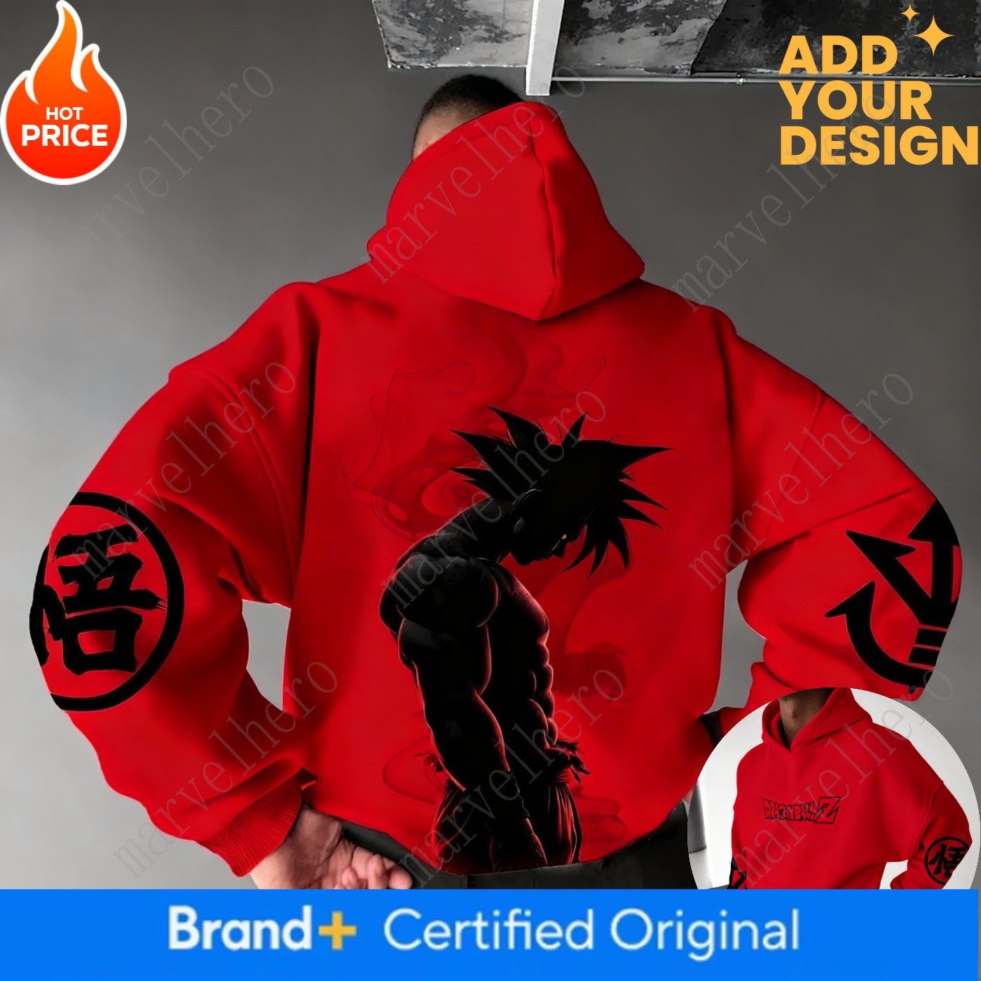 Dragon Ball Son Goku Saiyan Harajuku Streetwear Autumn Men Vintage Hoodie Winter Women Oversized Hooded Sweatshirt Long Sleeve