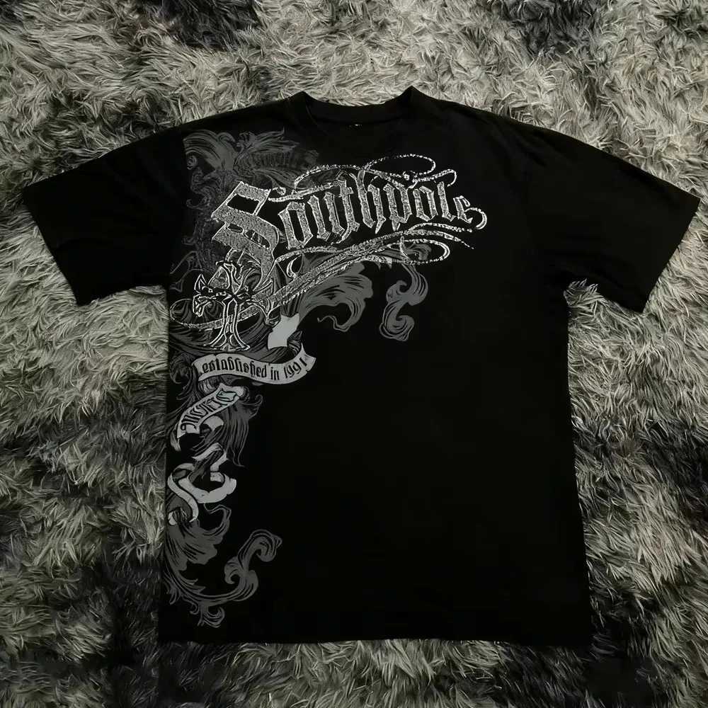 Southpole Style Gothic T-Shirt Cotton Graphic Tee Men Women Summer Streetwear Top Q261015