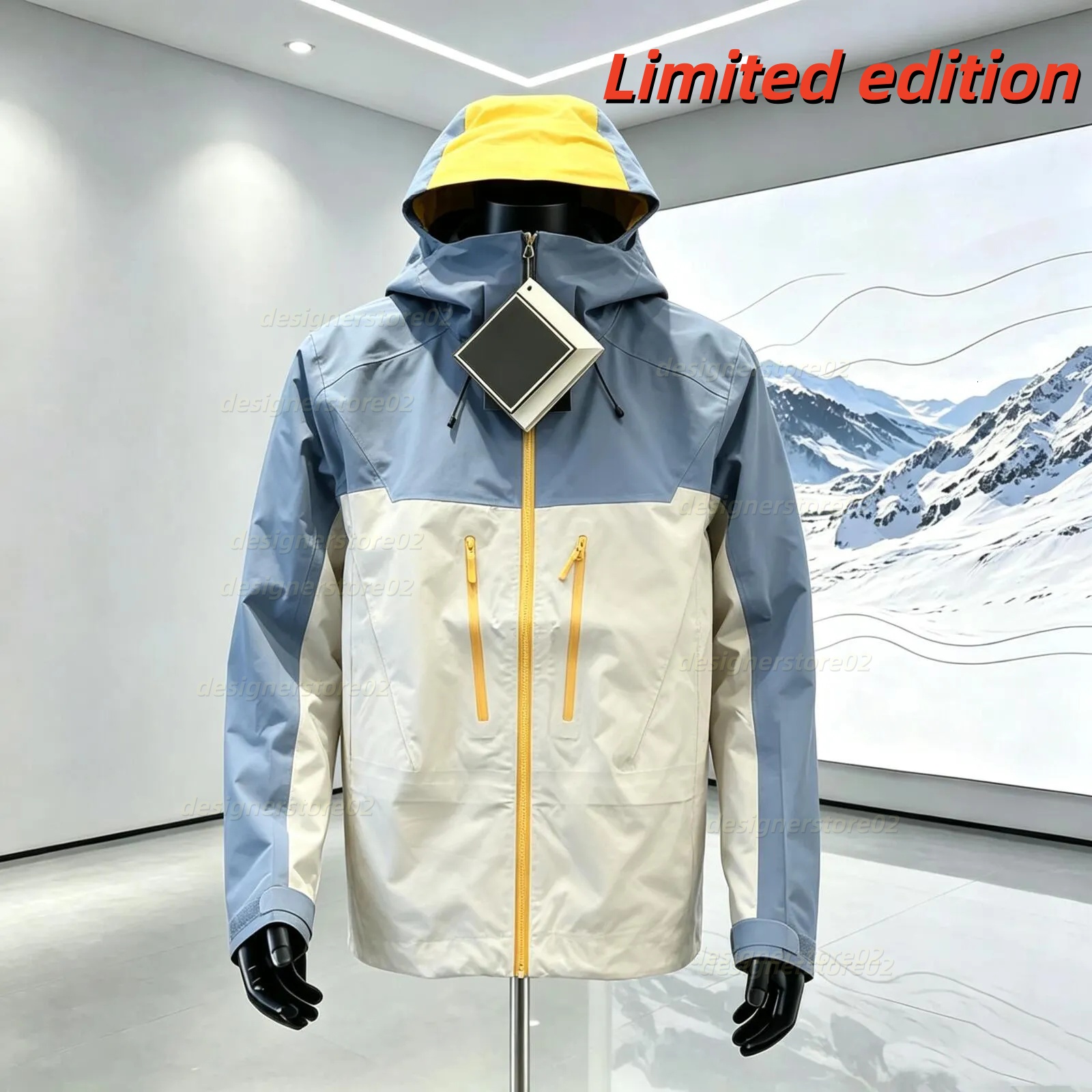 arcteryrxjacket men designer BETA Lt Jacket Goretex Jacket Bone Bird Printed Logo Gore Texpro Hooded Waterproof Windbreaker Breathable gama mx Coats
