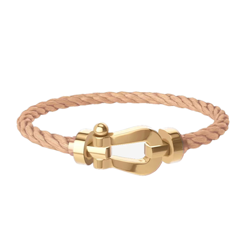Brand Designer Bracelet Classic Horseshoe Buckle Steel Wire Chain Bracelet High Quality Stainless Steel Jewelry for Men
