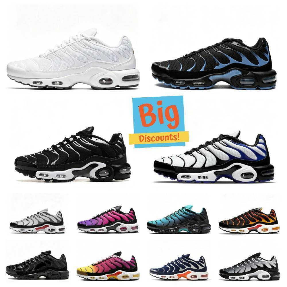 Designer Tn Plus Ultra Mens Sneakers Classic Tns Requin Sports Shoes Triple White Black Hyper Blue Tiger Sky Unity Gradient Breathable House Yellow