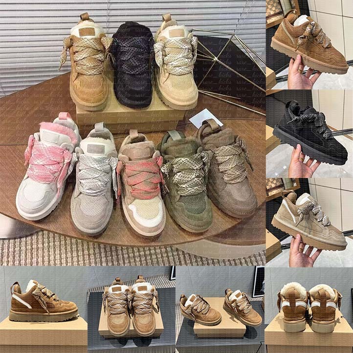 Designer Lowmel Boot Sneakers Trainers Casual Shoes Highmel Snow Boots Tasman Tazz Slippers Womens Suede Chestnut Sand Wool Sheepskin Winter Cold Fa