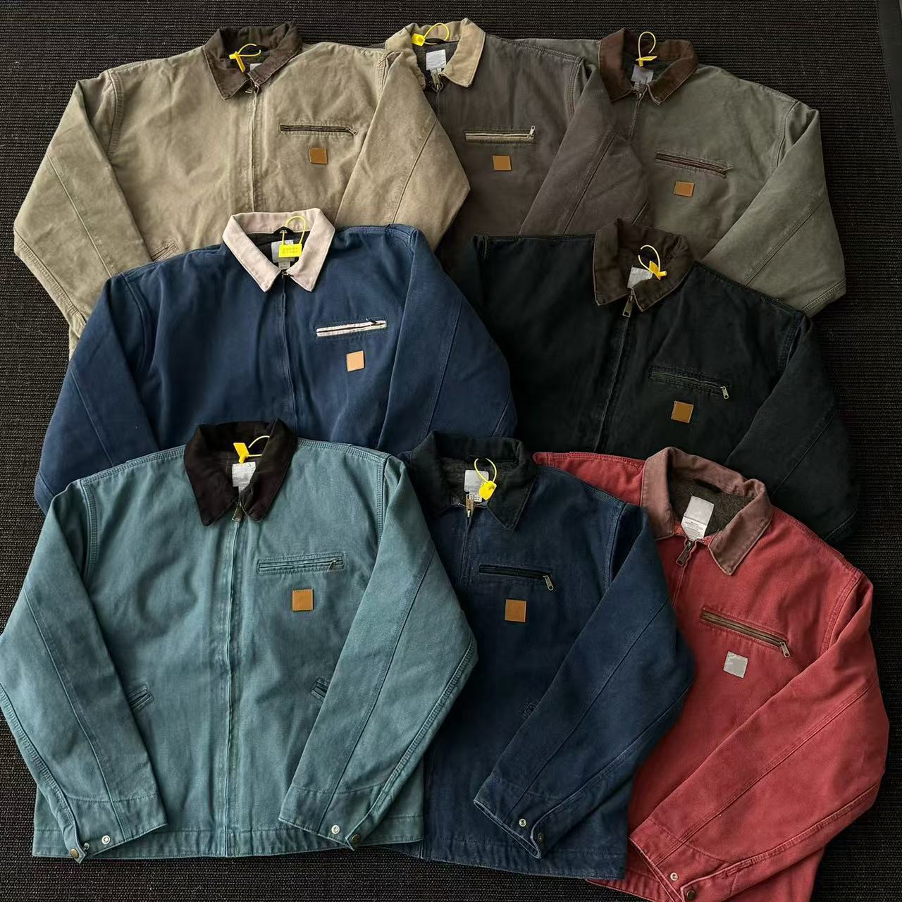 Puffer Jacket Mens Jackets Designer Mens Thick Hooded Sweatshirt Jacket Cotton Mesh Lining Work Jacket Detroit Wide Coverall Cardigan Loose Vintage