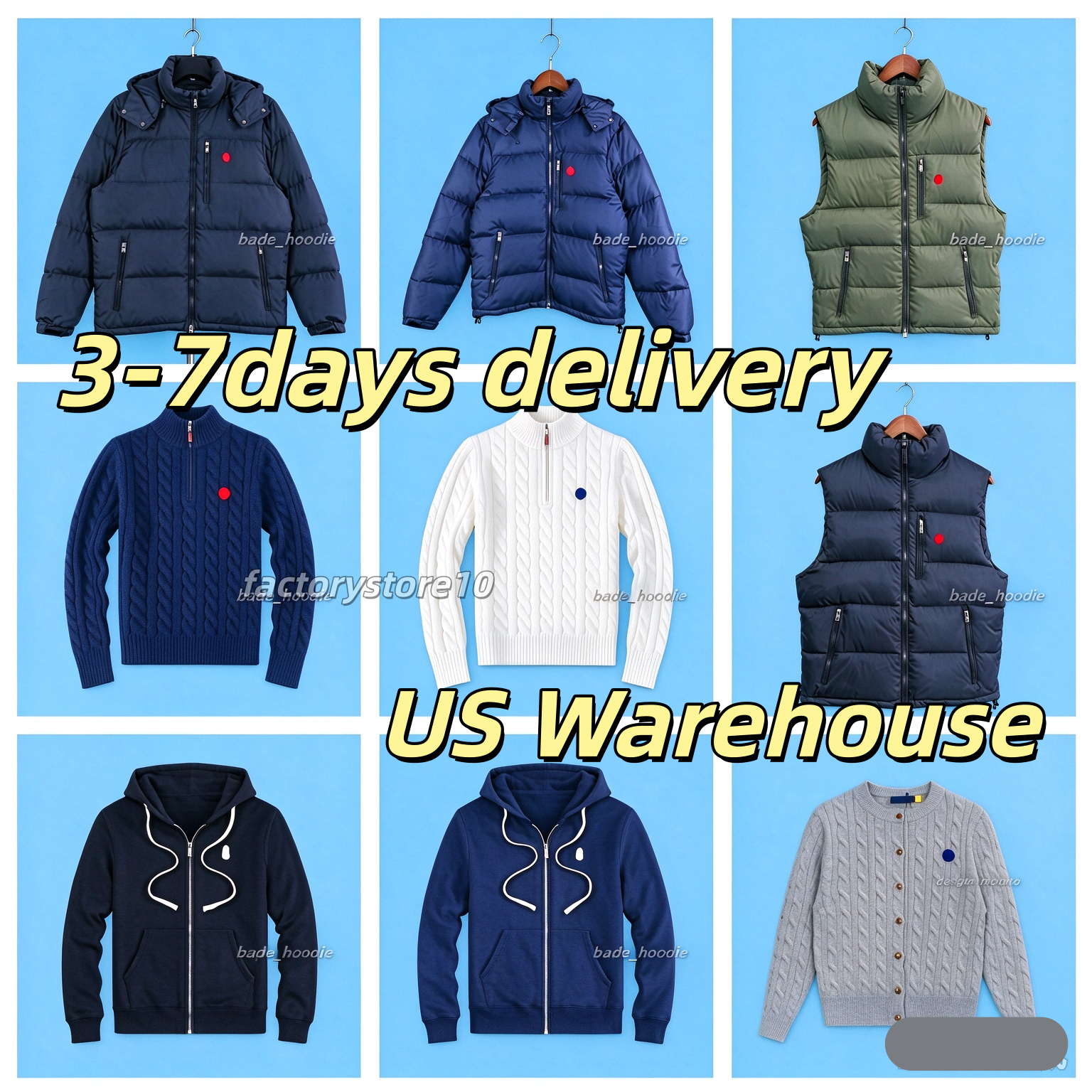 mens designer casual streetwear collection, premium cotton hoodies sweaters jackets polo tees shirts, loose fit tops and shorts for daily wear