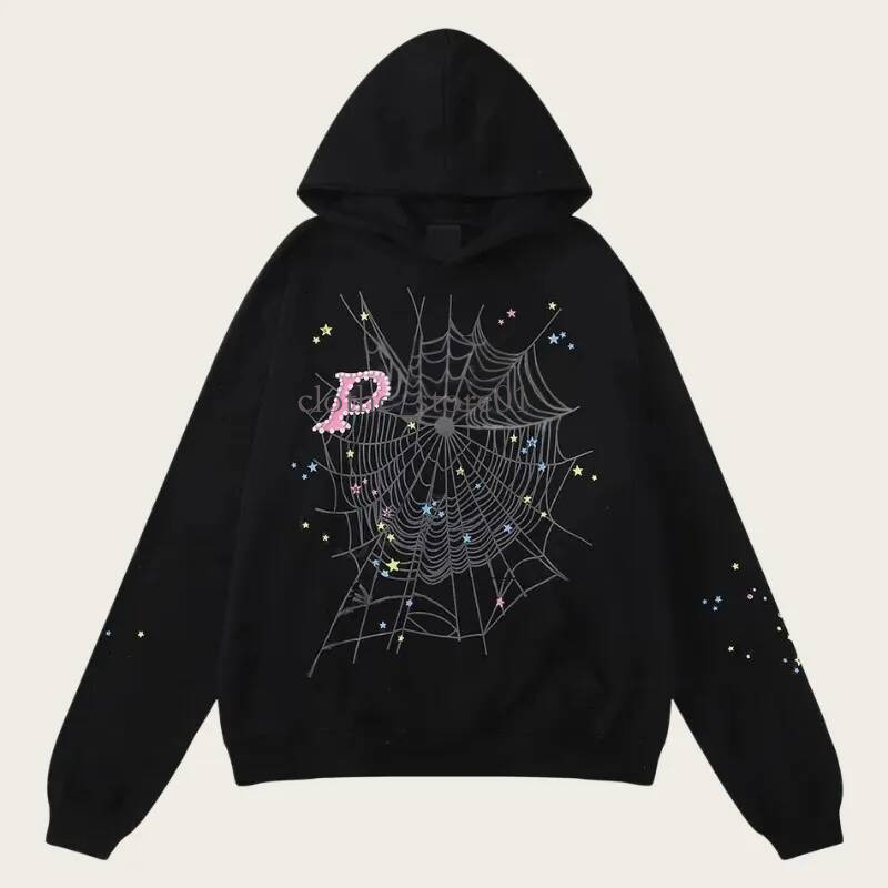 Spyder Hoodie Men Designer Hoodie Young Thug 5A Spyder Hoodies Tracksuit Hooded Sweatshirt And Sets Street Youth Pop Hip Hop Clothing Sweatpants Mes