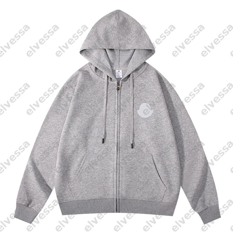 Unisex Hoodie Mens Women Small Embroidered Logo Hooded Zip Sweatshirt Loose Long Sleeve Casual Streetwear Multi Color Hooded Jacket