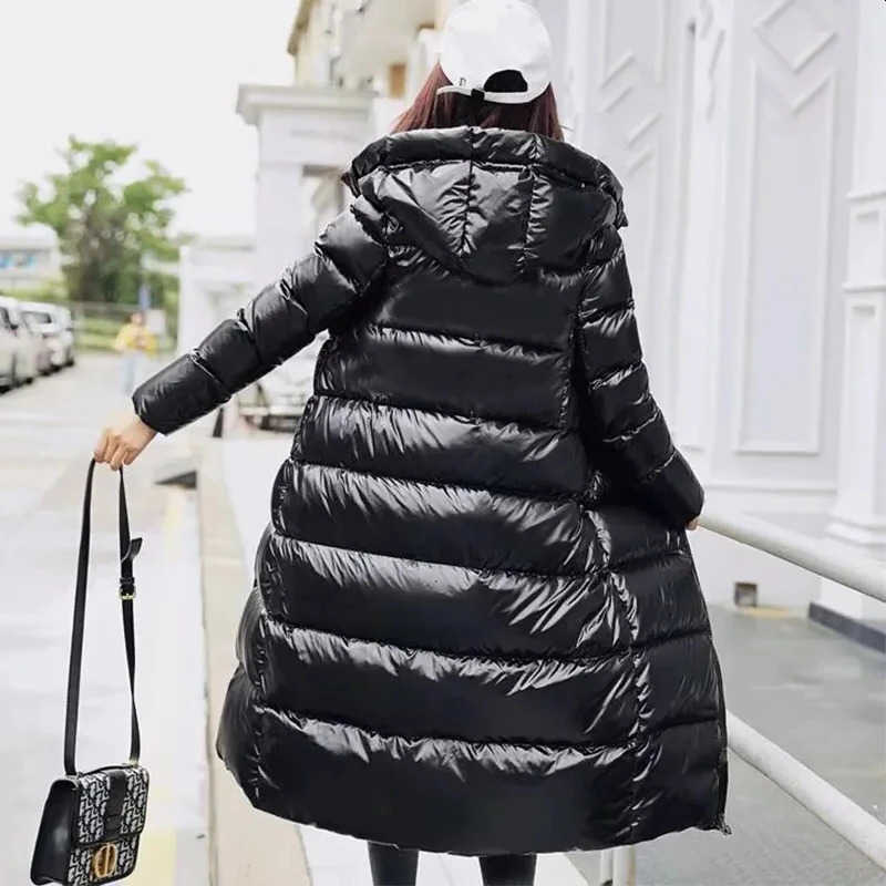 Hooded 2023 Parkas Winter Warm Down Jacket Women Long Coat Waterproof Cold Puffer 240923 S261014IG3K