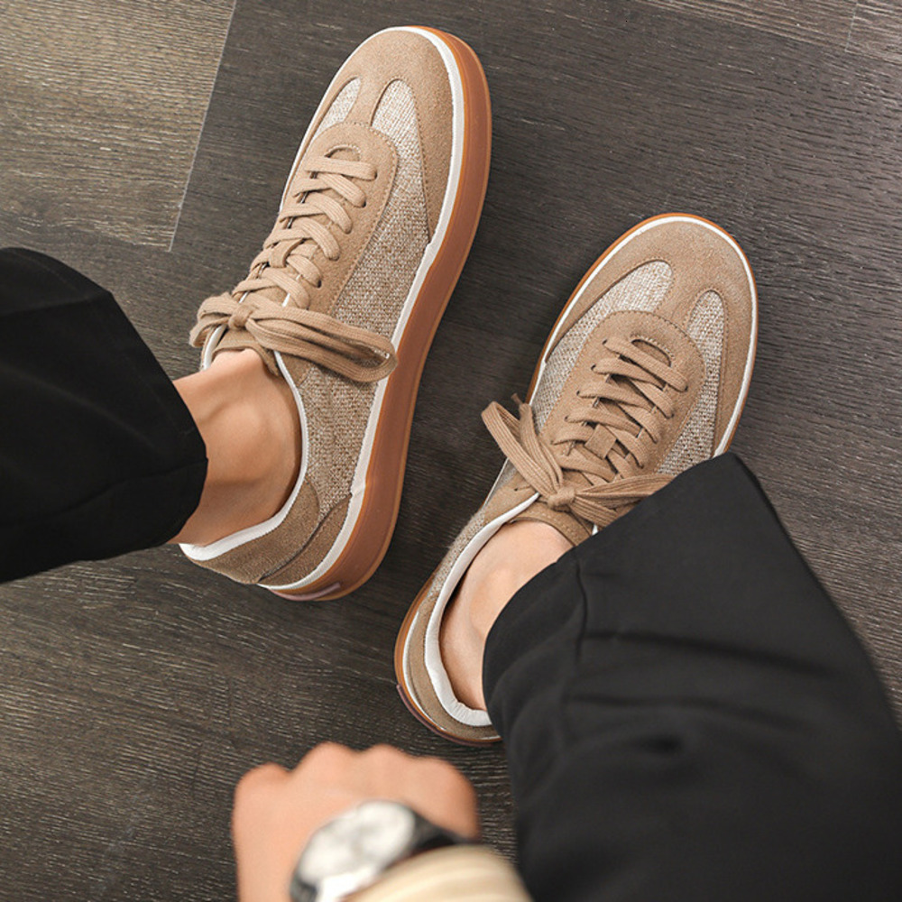 New men's shoes - cotton fabric, breathable, niche design, low heel, trendy sports and casual sneakers