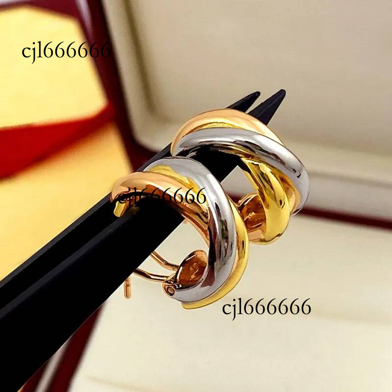 Carte Earring Designer Brand Luxury High Quality Women Twists Tricolor Cartires Earrings Winding Exquisite Premium Jewelry Chic Cart Studs Sophistic