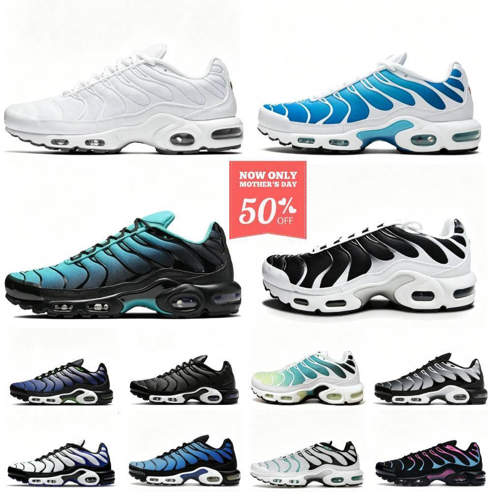 Designer Tn Ultra Mens Sports Shoes Classic Tns Requin Triple White Black Hyper Blue Trainers Tiger Sky Unity Gradient Breathable House Yellow Mesh