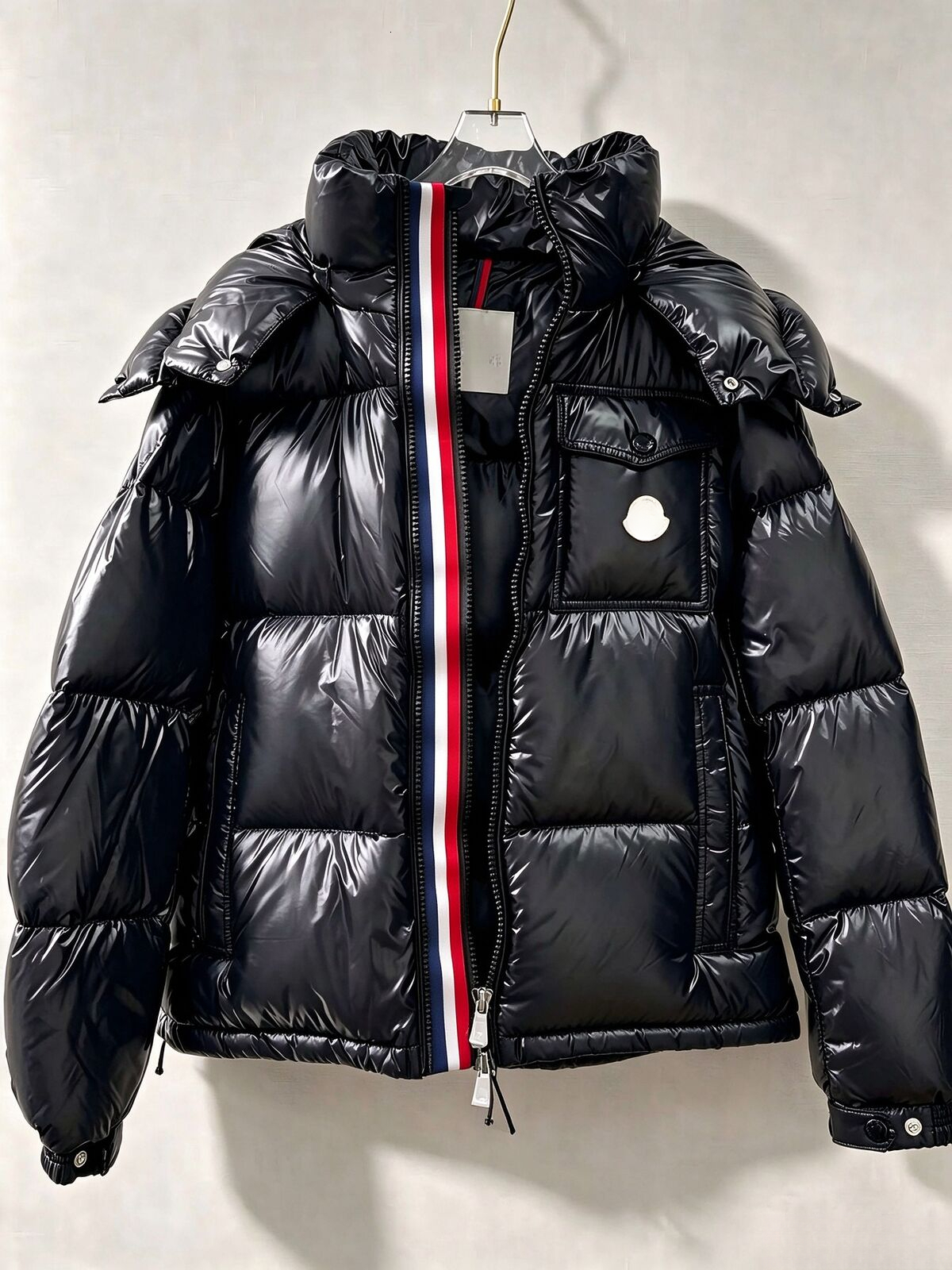 Moclearness Jacket Puffer Vest Puffer Jacket Doudoune Winter Coat Puffer Shell Stand Collar Windproof Breathable Glossy Nylon Winter Jacket Puffer C
