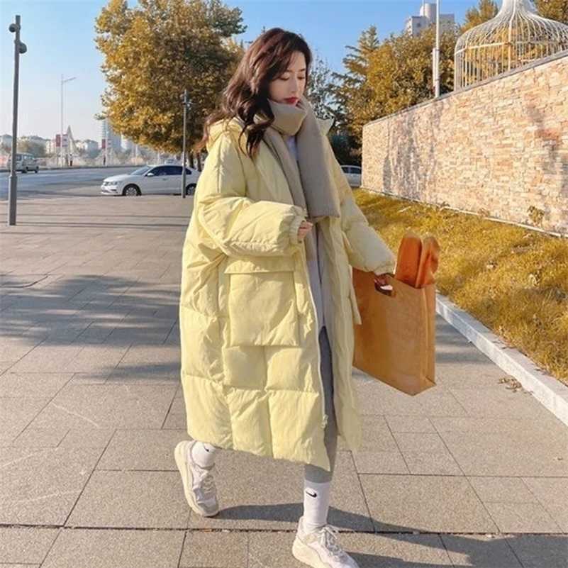 Jacket Womens Winter Parkas Hooded Cotton Padded Female Long Down Jacket Thicken Puffer Coats S2610147XNT