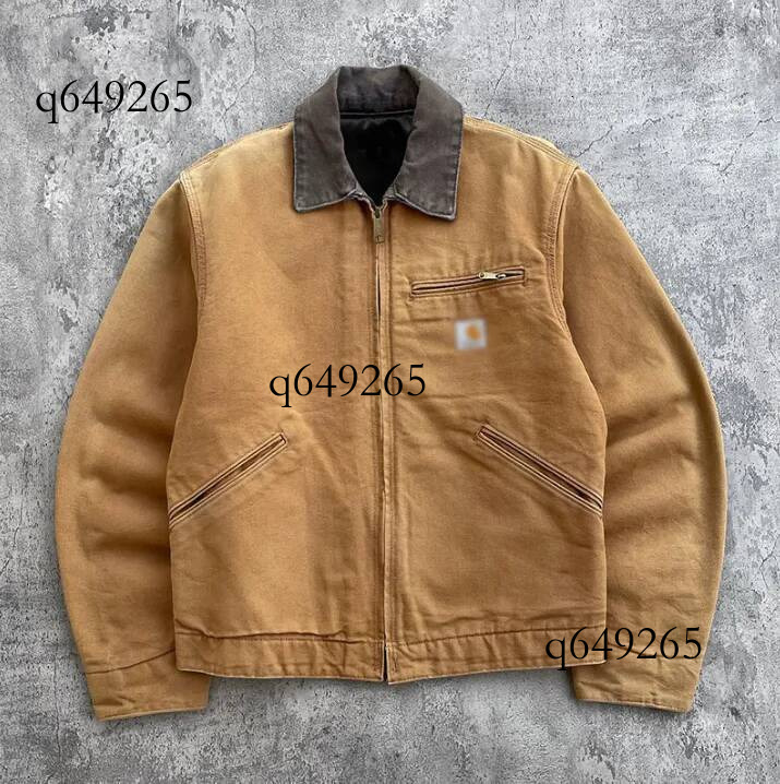 Carhartlyity Jacket Designer Luxury Brand High Quality Cotton Coat High Quality Carharttnessity Jackets Version Detroit Trend Workwear Vintage Class