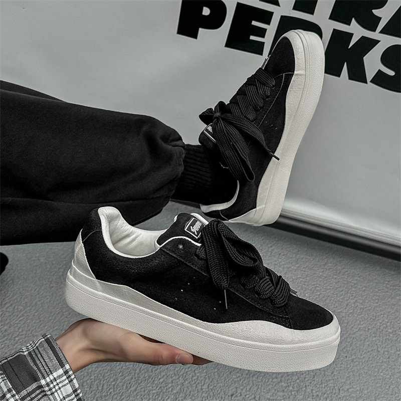 2026 New Niche Low-Top Shoes, Suede Leather Casual Sneakers, Men's Trendy