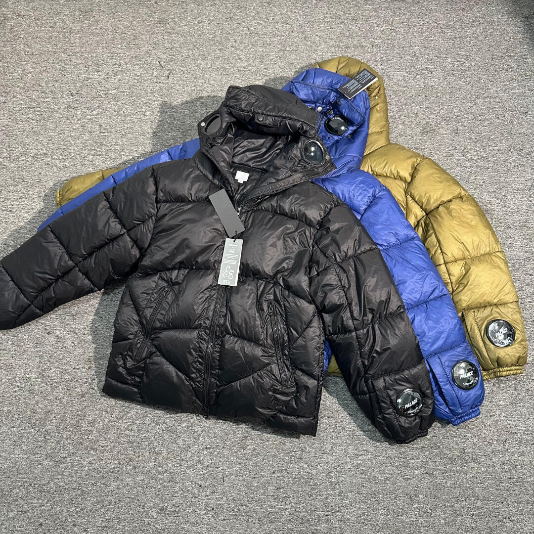 Chrome Series cps Iconic Goggle Lightweight Quilted Down Jacket Men Winter Warm Zip Puffer Coat Windproof Nylon Outerwear Elastic Cuffs Side Zipper