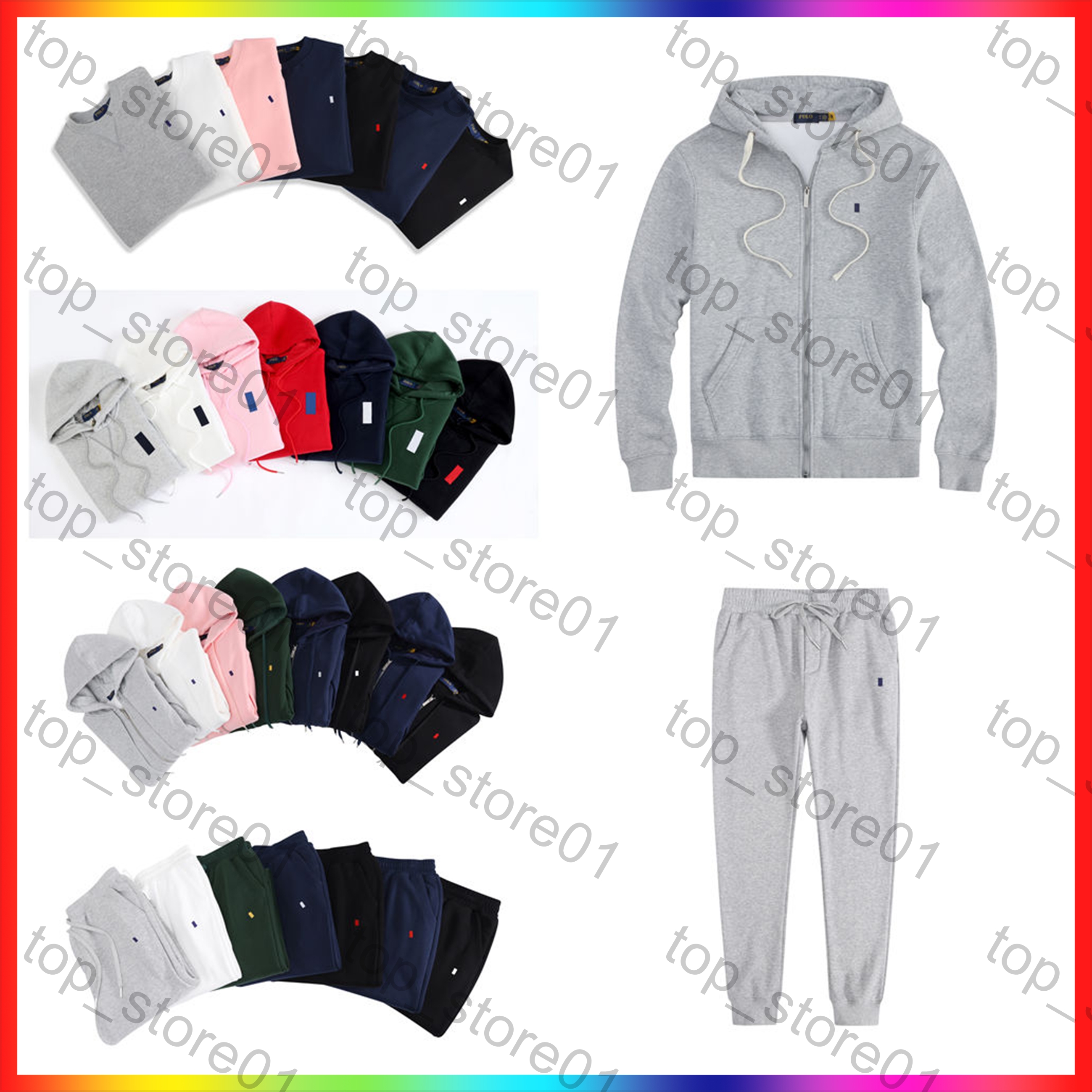 2026 Designer hoodies Mens Polo Sweater Pullover Embroidered Small Horse Mens Sweater Outfit Knit Sweaters Sweatshirt Business Work Clothes Luxury P