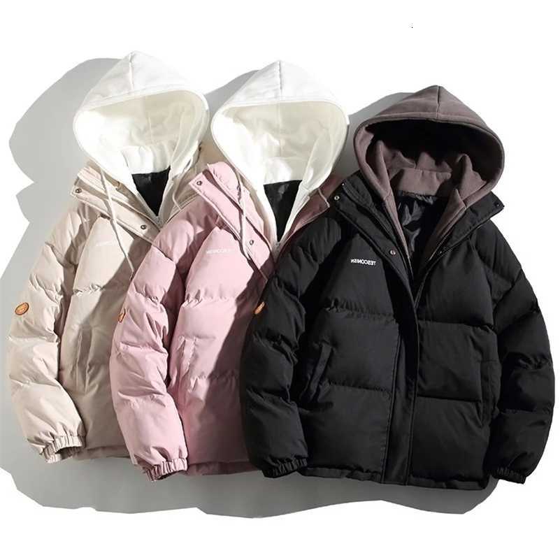 Winter Womens Jacket Down Cotton Padded Coat Female Overcoat Female Men Hooded Short Parkas S2610147HQD