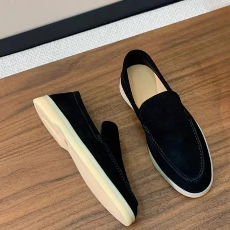 Mens Shoes For Spring And Summer Breathable Leather Casual Shoes Mens Soft Upper And Soft Sole Slipon Driving Sneakers 261015