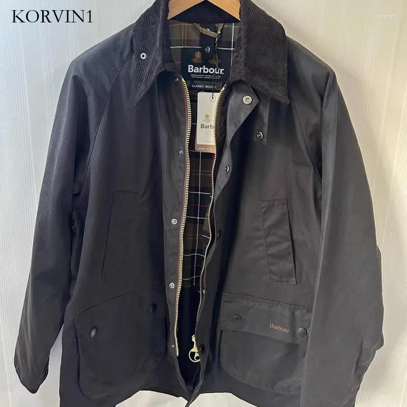 Men's Jackets Bar Bedale Olive Green Waxed Jacket street casual NEW Hiking-Climbing Travel Outdoor 37